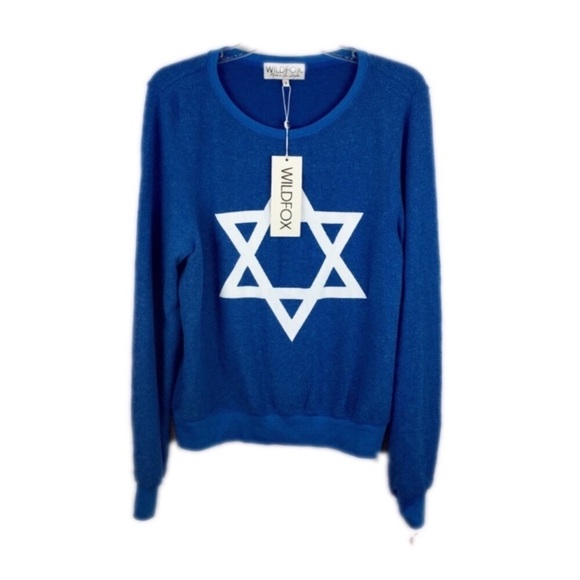Wildfox Sweaters - NWT WILDFOX Blue Star Graphic Sweater - A13